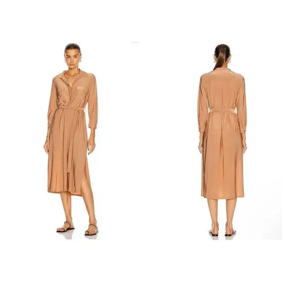 chinese dress ladies Square Neck Long Sleeve Midi Dress in Ivory - 4 main image 0